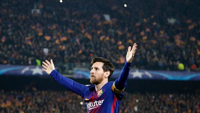 Kapitán Barcelony Lionel Messi.