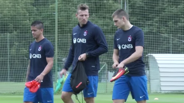 Ján Ďurica a Matúš Bero na tréningu  Trabzonsporu.