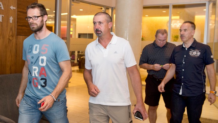 Michal Handzuš a reprezentačný tréner Zdeno Cíger.