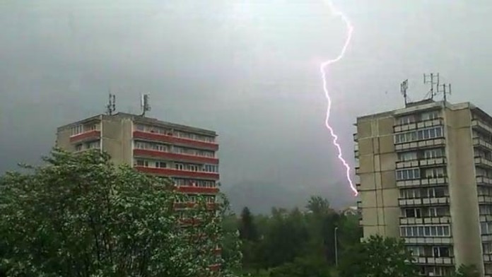 Búrka v Kysuckom Novom Meste