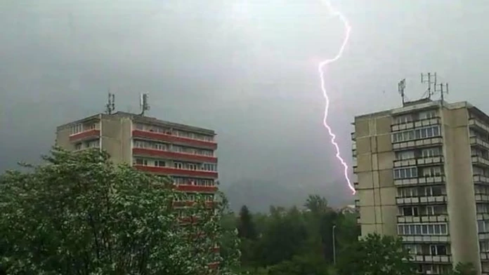 Búrka v Kysuckom Novom Meste