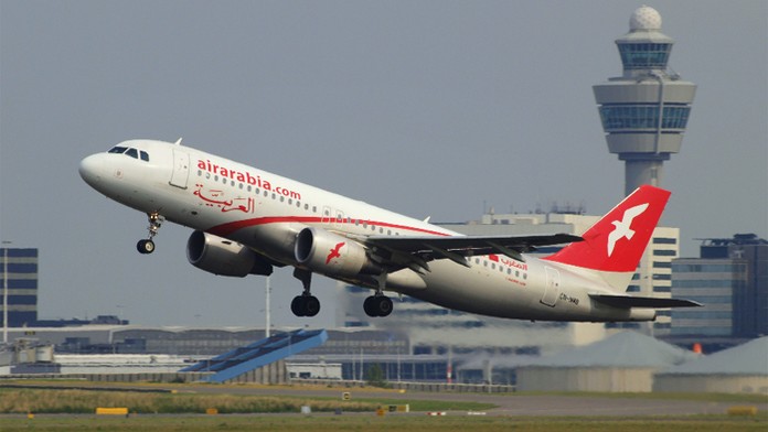 Lietadlo spoločnosti Air Arabia.