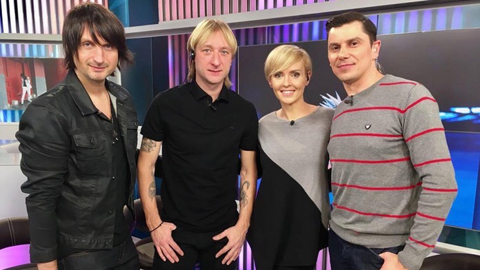 Huslista Edvin Marton a olympijský víťaz Jevgenij Pľuščenko v Teleráne.