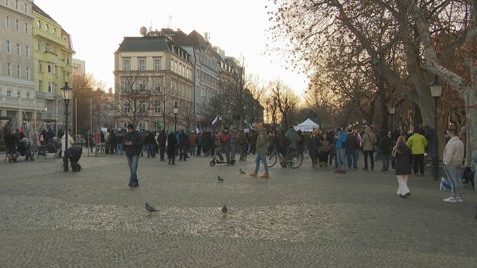 Protest v Bratislave.