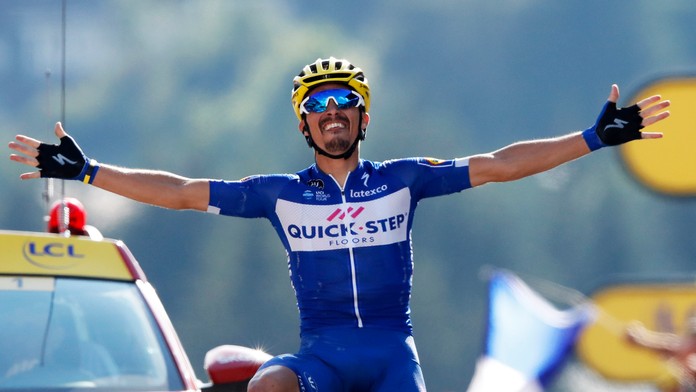 Julian Alaphilippe, víťaz 10. etapy Tour de France 2018.