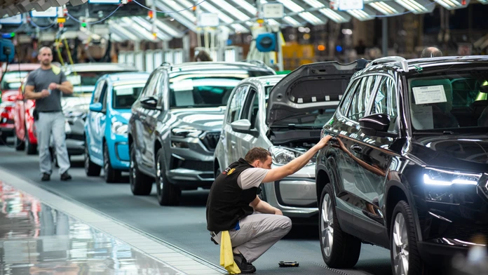 Výrobná linka v bratislavskom Volkswagene