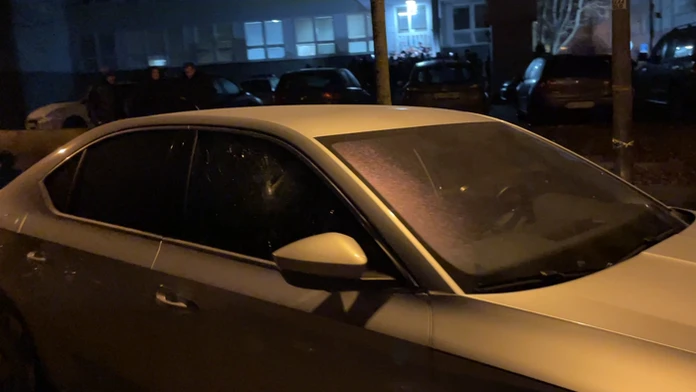 Poškodené auto Roberta Fica