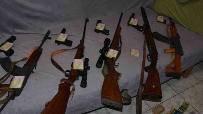 Zbrane, ktoré zaistili policajti.