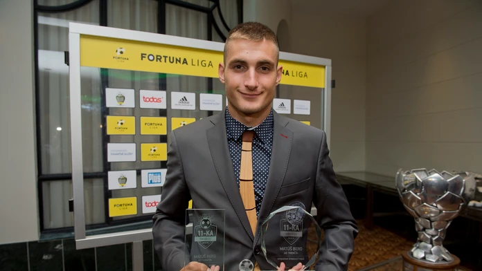Najlepší hráč sezóny Matúš Bero z AS Trenčín