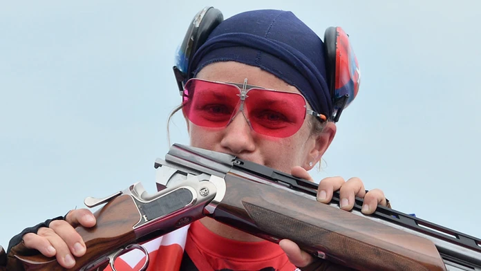 Olympijská víťazka v trape Zuzana Rehák Štefečeková.