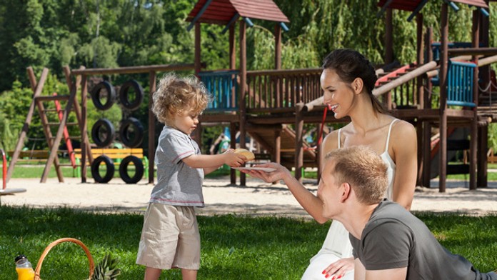 Rodinný piknik - ilustračná snímka.