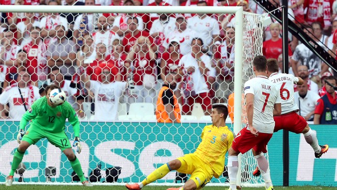 Jediný gól duelu Poľska a Ukrajiny, o ktorý sa postaral Poliak Jakub Blaszczykowski.