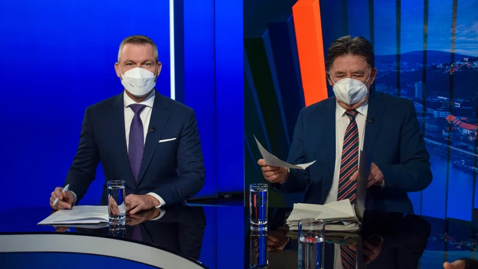 Peter Pellegrini a Ján Budaj v Na telo.
