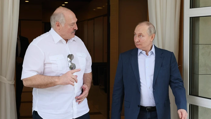 Alexandr Lukašenko a Vladimir Putin