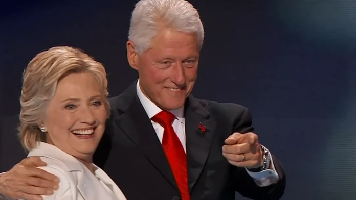 Hillary Clintonová s manželom 