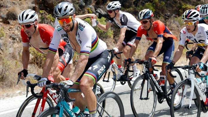Peter Sagan počas 3. etapy na Vuelte 2018.