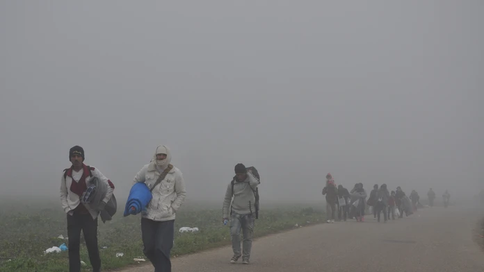 Migranti na srbsko-chorvátskych hraniciach