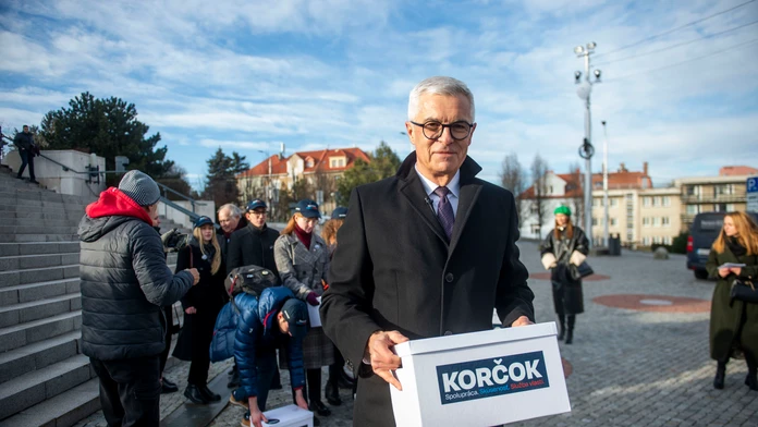 Na snímke kandidát na prezidenta SR Ivan Korčok