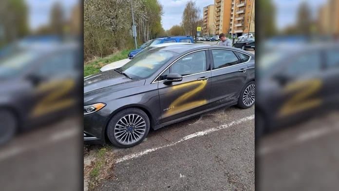 Poškodené auto.