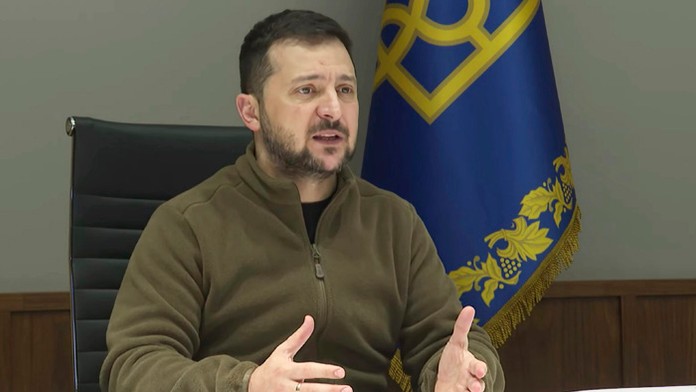Ukrajinský prezident Volodymyr Zelenskyj.