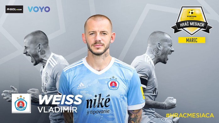 Hráčom mesiaca sa stal jednohlasne Vladimír Weiss