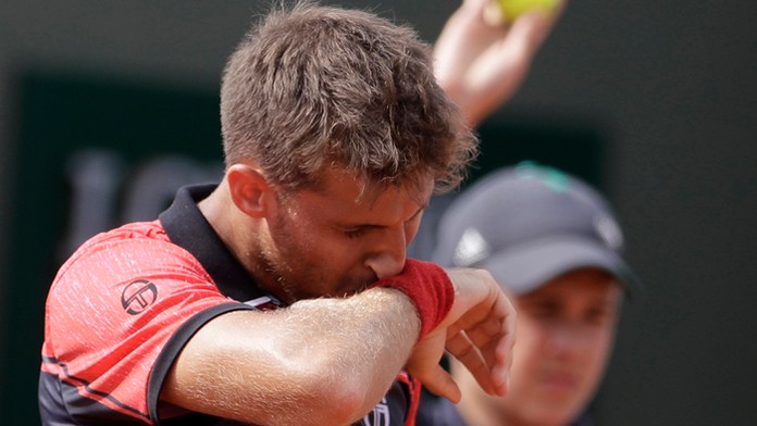 Martin Kližan na Roland Garros.