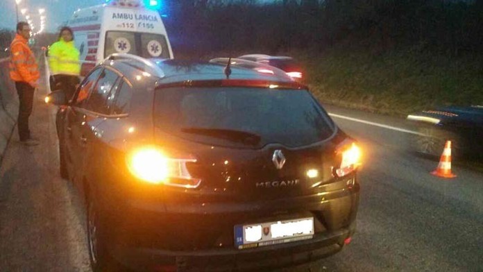 Nehoda v Bratislave.