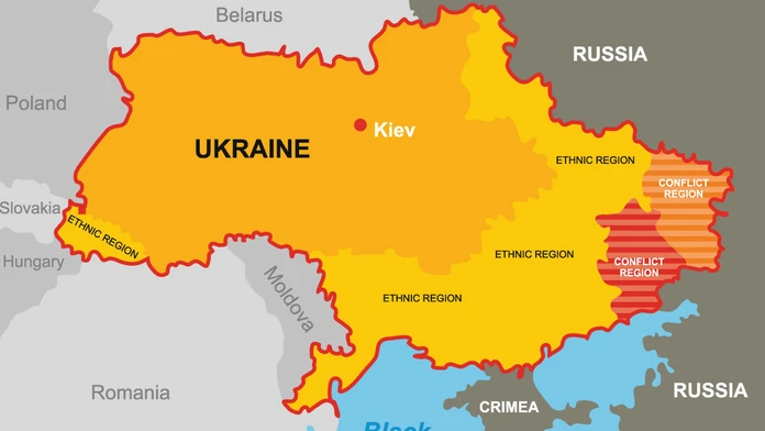 Mapa Ukrajiny