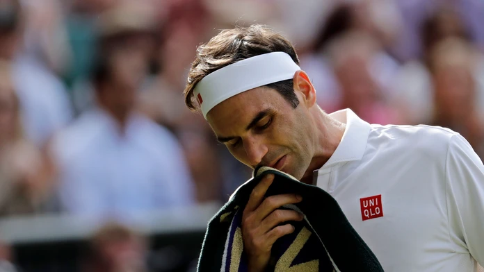 Tenista Novak Djokovič vo finále Wimbledonu.