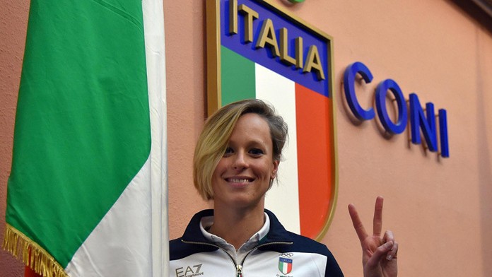 Talianska svetová plavecká rekordérka Federica Pellegriniová.