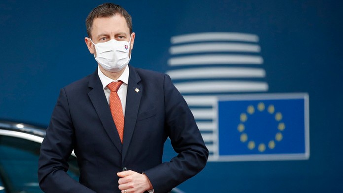 Premiér SR Eduard Heger na summite EÚ.