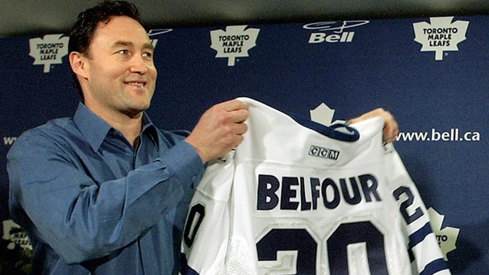Ed Belfour na archívnej snímke z 3. júla 2002.