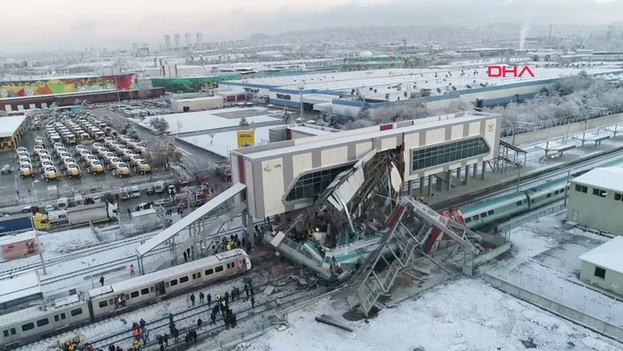 Vlakové nešťastie v Turecku