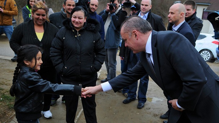 Andrej Kiska v Spišskom Hrhove.