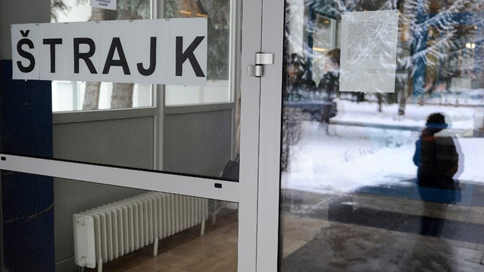 Štrajk učiteľov.
