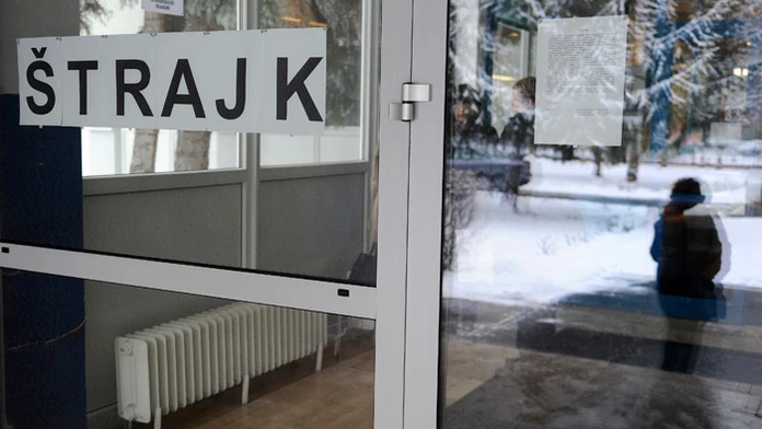 Štrajk učiteľov.
