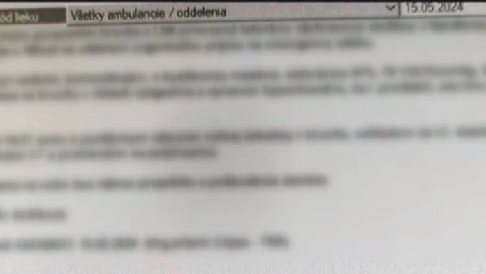 Údajná lekárska správa o zdravotnom stave premiéra Roberta Fica.