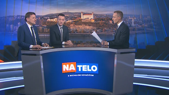 Andrej Danko na brífingu.