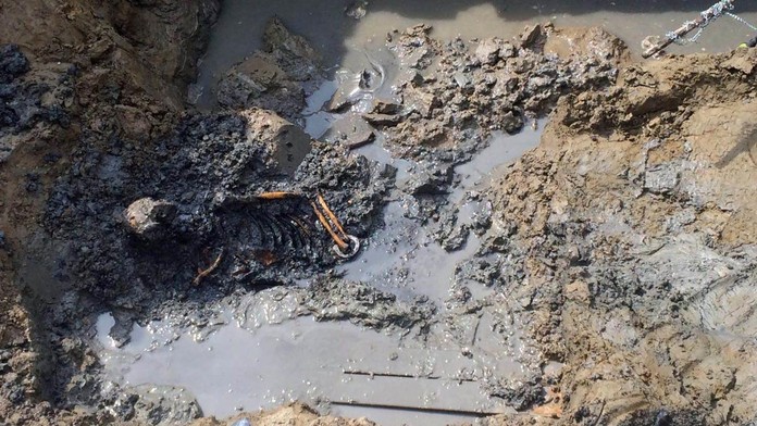 Kostrové pozostatky. 