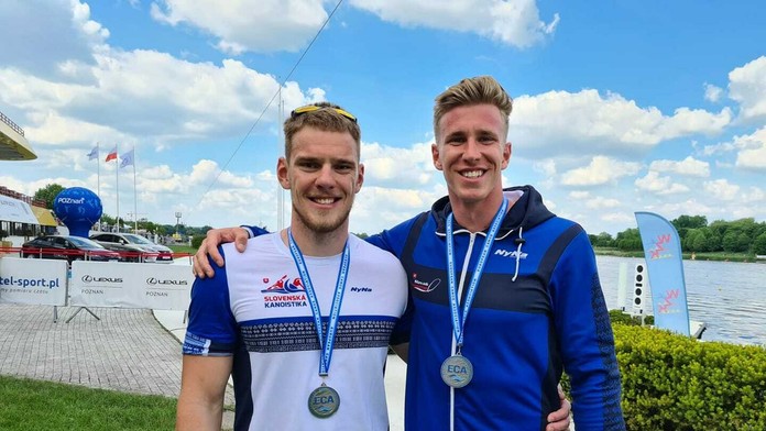 Strieborné duo Samuel Baláž a Adam Botek.