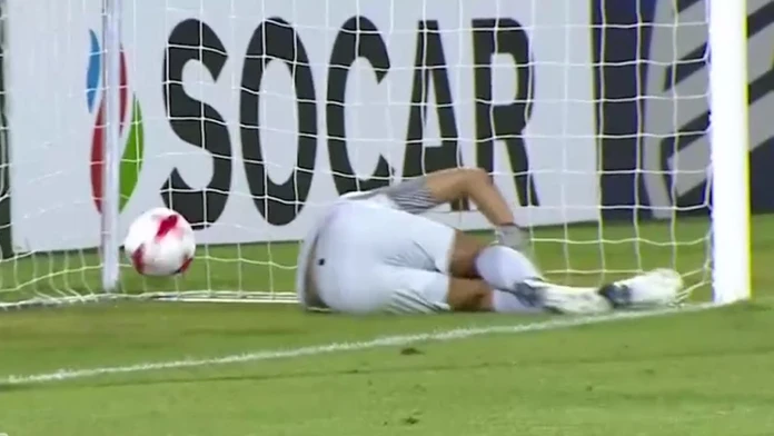 Neuznaný gól do siete portugalského brankára.