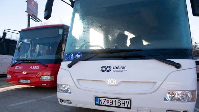Autobusy prepravnej spoločnosti Arriva v depe.