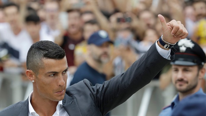 Portugalčan Cristiano Ronaldo po príchode do Turína.