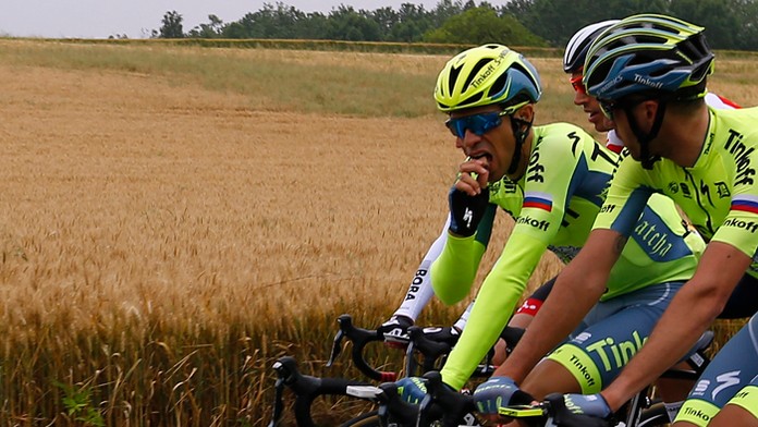 Alberto Contador na TdF.