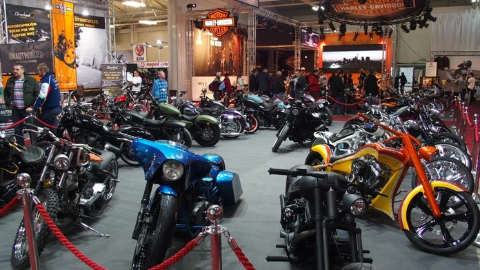Výstava Motocykel a Boat Show.