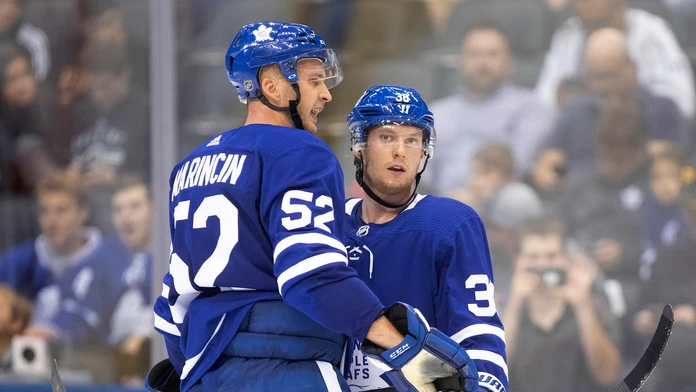 Auston Matthews z Toronta v príprave.