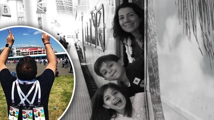 Gilberto Martinéz a jeho rodina.