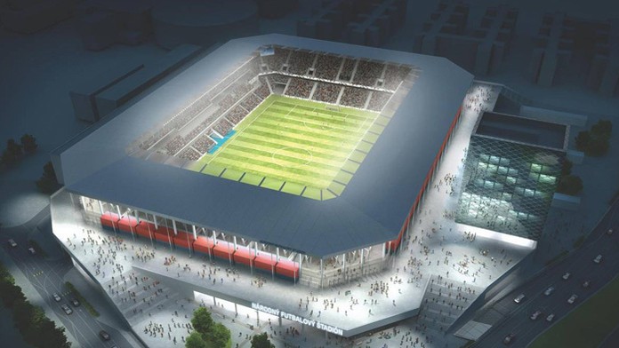 Vizualizácia národného futbalového štadióna