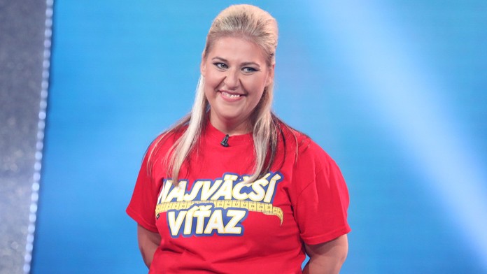 Martina Rusinová počas finále Najväčšieho víťaza