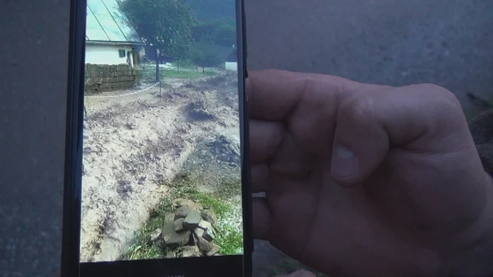 Nenápadný potok sa zmenil na divokú vodu.